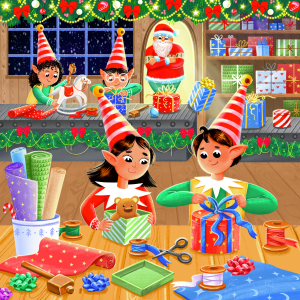 Історія про те, як у майстерні Санти народжується свято.