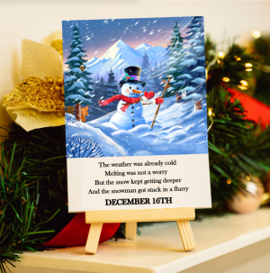 Серія листівок «12 днів до Різдва».Листівка 1