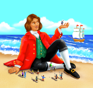 Дизайн упаковки для шоколадних батончиків Гулівер