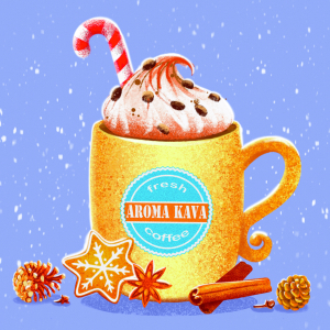 Розробка дизайну продукції та стилю компанії Арома Кава